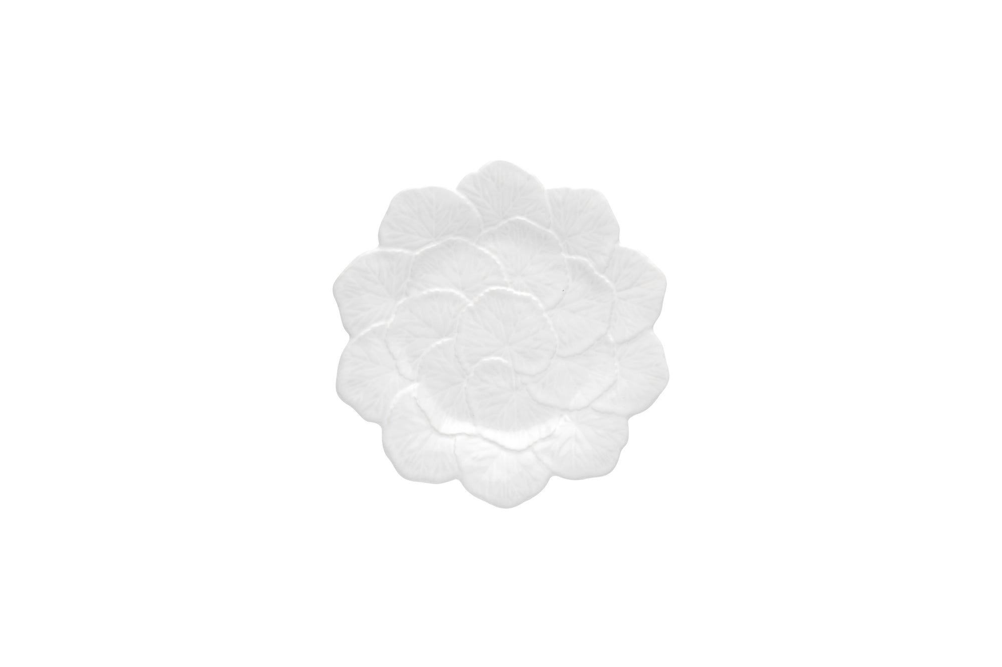 White Geranium Leaf Side Plate