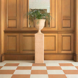 Rattan Urn and Pedestal (Large)